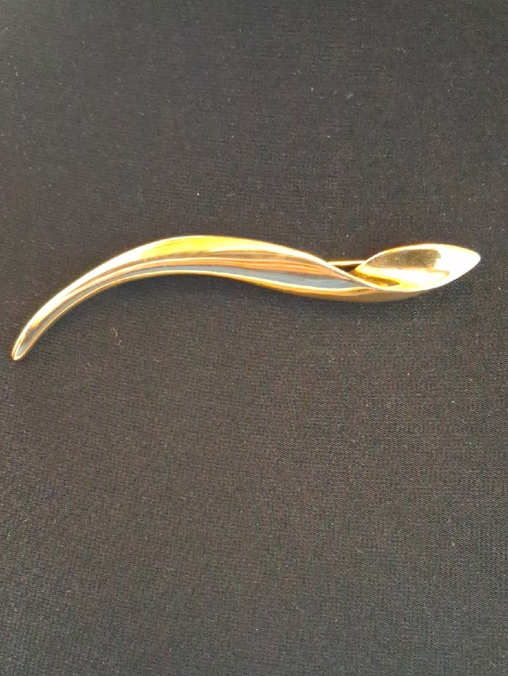 Vintage Modernist Abstract Wave Brooch